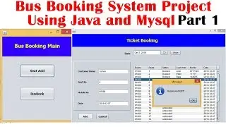 Bus Booking System Project  Using Java and Mysql  Part 1