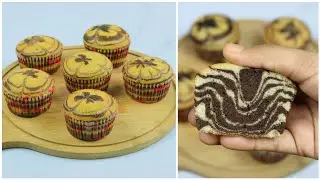 Super Soft Marble Cupcake Recipe | Marble Cupcakes Recipe