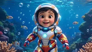 Underwater Fun with Superhero Kid | Funny Ocean Playtime