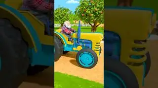 Learn Farm Animals with Wheels on the Tractor #viral #trending #popular #babysongs #youtubekids