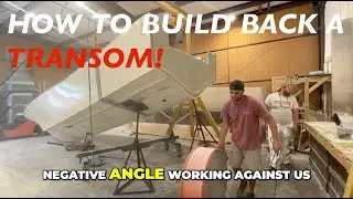 MAKO BOAT REBUILD! Mako Transom Core Removal  Step by Step Layup Guide
