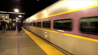 Amtrak and MBTA HD: Boston Back Bay Station Action 8/20/13