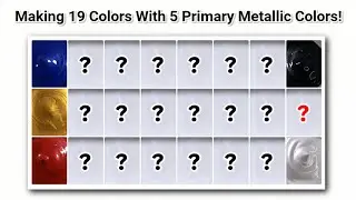 Making 19 Colors With Only 5 Primary Metallic Colors | Satisfying Color Mixing | Color Winka