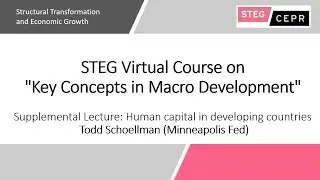 Supplemental Lecture: Human capital in developing countries