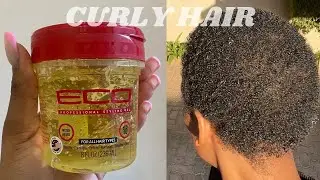 HOW TO GET CURLY HAIR UNDER 10 MINUTES // CANTU GEL//ECO STYLER