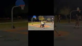 Late sauce work #basketball #highlights #hoops #whiteshirt #purpleshoes #thepark #and1 #streetball