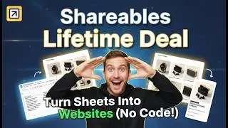 Shareables AppSumo Lifetime Deal &ndash; Turn Sheets Into Websites (No Code!)