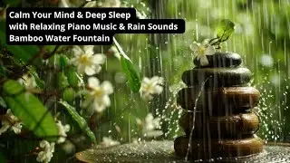 (No Ads) Beautiful Relaxing Music  & Rain ASMR To Stress Relief ,  Deep Sleep , Focus