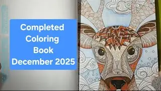Completed  Book - Grown Up Coloring Christmas | Dec. 2025 | Icedhazelnut Channel #adultcoloring 