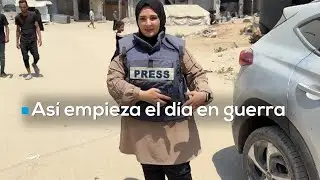 ¡DÍA A DÍA EN LA GUERRA! | Periodista en Gaza: Chaleco antibalas y búsqueda desesperada de gasolina