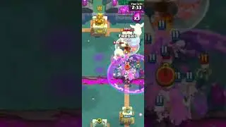 100x Skeleton army with mom Witch🧹#clashroyale #shorts