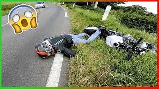 FIN DE LA BALADE MATINALE...Il se crash en virage...😟