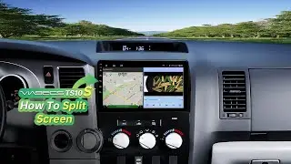 How to Use Split Screen on ViaBecs Android Car Stereo (Multitasking GPS + Music)
