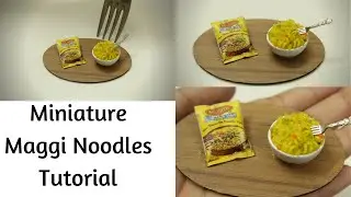 Miniature Maggi tutorial|Food miniature with air dry clay|Miniature food|Maggi recipe