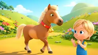 Baby Horse Found a Jingly Bell | Funny Toddler Song | Kids Rhymes