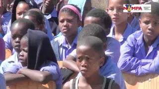 NAMPA: GROOT  AUB Old Mutual Namibia gives computers to Groot Aub school 09 OCT 2014