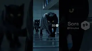 巨大猫が襲来！ジュラシック・パーク風『Purrassic Park』🦖🐈 #Sora2