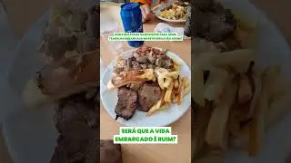 Almo&ccedil;o na plataforma da Petrobras 🌊