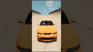 fire truck and Car vs Mega Ramp #automobile #beamngdrive #firetruck #shortvideo