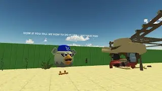 How to make an flying spinning ring in Chicken agun