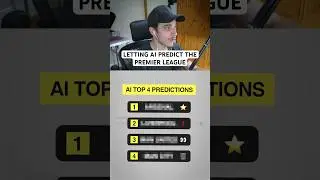 Ai PREDICTS PREMIER LEAGUE TOP 4