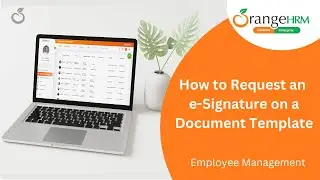 How to Request an e-signature on a Document Template