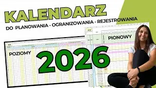 Kalenarz w Excelu 2026 - do planowania, rejestrowania, organizowania danych