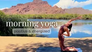 quick morning yoga practice | positive energy & mindset