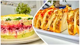 easy dinner recipes salad and mexican tortillas