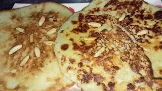 How to make Pine Nuts pan cake || Healthy style pan cake without sugar and flour || Banana pan cake 
