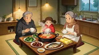 peaceful life in the countryside with my grandparents & cozy cooking | ghibli style video