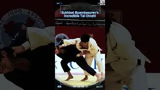 Sukhbat Byambasuren's Incredible Tai Otoshi: A Highlight of Judo Excellence! 🎯💥 #shorts #judo