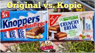 Knoppers Riegel vs. Gut & Günstig Crunchy Break (inkl. Blindtest)