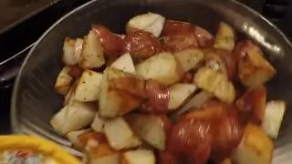 Salmon Cakes Recipe and Oven Roasted Red Potatoes | Large Family Style!