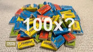 Turbo bubble gum unboxing | 100 x ?
