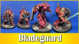 Joyful Painting - Blood Angels - Bladeguard Veterans