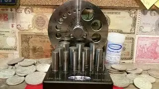 How to make a perfectly centered hole for a coin ring with a Pepe tools disc cutter