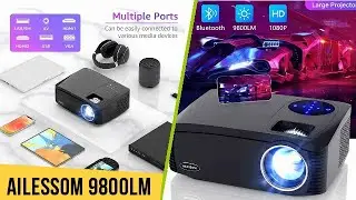 NATIVE 1080P Projector 5G Wifi and Bluetooth AILESSOM 9800LM