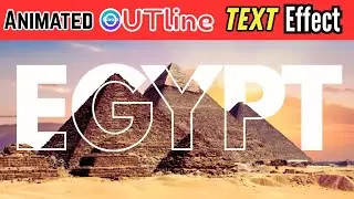 How To Make Animated Outline Text Effect In CANVA, Animation Typography   Hack, Learn CANVA Tutorial
