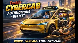 Tesla&rsquo;s CyberCab Office: Work, Stream & Chill On The Go