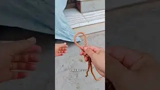 Very simple and easy-to-use tent knot