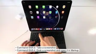 How to take screenshots on iPad iPadOS using shortcuts on Apple Magic Keyboard