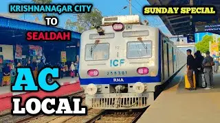 Eastern Railway AC EMU Action! ⚡ Ranaghat Junction Arrival & Departure (Sunday Special)