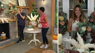 Simply Harvest Vintage-Style Fall Wreath by Janine Graff on QVC