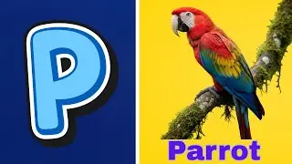 More Words for learning letter P | Parrot 🦜| Pen 🖊️ | Meow Meow English