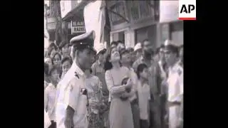 SYND 13-5-69 AFTERMATH OF TERRORIST ATTACK ON POLICE STATION