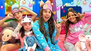 SARAH e suas amigas FAZEM UM FESTA da NOITE DO PIJAMA