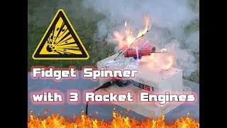 Rocket powered Fidget Spinner - How fast will it be? Arduino RMP Check