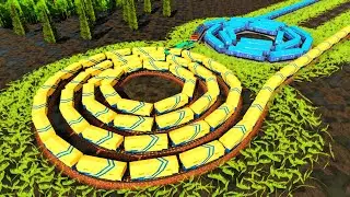 Two Spiral Shaped Extreme U-Turn Railway Tracks🚇Suspense Twisting Train🚂Trainz Simulator 2019
