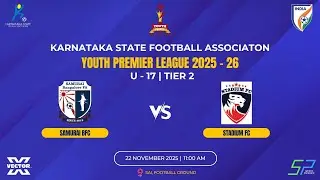 KSFA | YOUTH PREMIER LEAGUE 2025 - 26 | U - 17 | TIER 2 | SAMURAI BFC VS STADIUM FC | 22.11.25